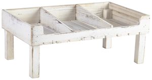 White Wash Wooden Display Crate Stand - TR5321W - 1
