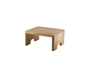 Genware Acacia Wood Buffet Riser GN 1/4 10cm (H) - RSR-WGN14 - 3