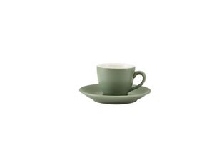 GenWare Porcelain Matt Sage Bowl Shaped Cup 9cl/ 3oz (Pack of 6) - 312109MSG - 3
