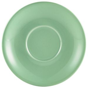 Genware Porcelain Green Saucer 13.5cm/ 5.25 (Pack of 6) - 182113GR - 1