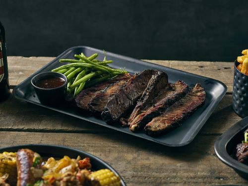 GenWare Black Vintage Steel Tray 31.5 x 21.5cm (Pack of 12) - SST3121BKV - 3