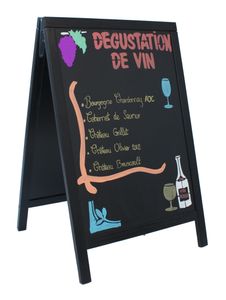 Duplo A-Board 55X85cm Black - SBD-BL-85 - 1
