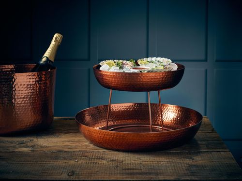 GenWare Copper Hammered Aluminium Platter 31cm - SPH31C - 4