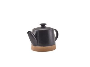 GenWare Kava Black Stoneware Teapot 48cl/ 16.8oz (Pack of 6) - TP-KBK48 - 1