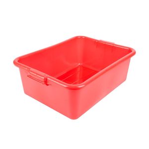 Vollrath Traex® Colour-Mate Red Food Storage Box 7-inch - 1