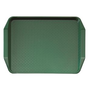 Cambro Sherwood Green Fast Food Tray with Handles 410x300mm - 1