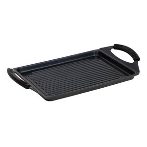 Pujadas Black Pro Non-Stick Induction Grill Plate with Silicone Handles - 1