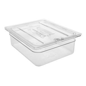 Cambro Clear 1/2 GN Notched Cover w/Handle - 3