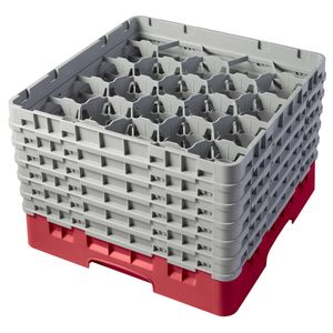 Cambro H320mm Red 20 Compartment Camrack - 1