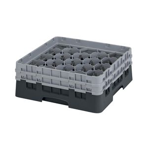 Cambro H133mm Black 20 Compartment Camrack - 1