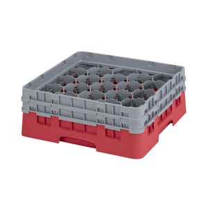 Cambro H155mm Red 20 Compartment Camrack - 1