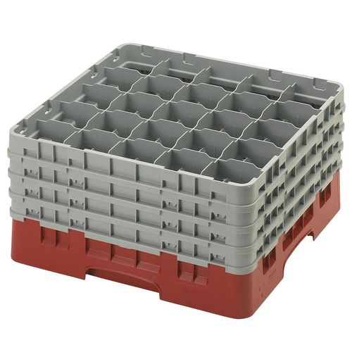 Cambro H238mm Cranberry 25 Compartment Camrack - 1