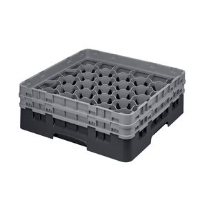 Cambro H133mm Black 30 Compartment Camrack - 1