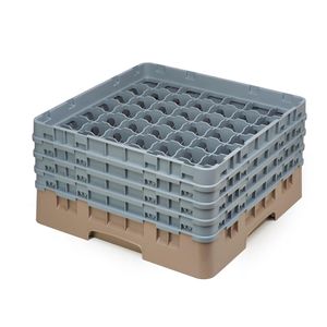 Cambro H215mm Beige 49 Compartment Camrack - 1