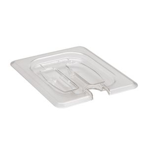 Cambro Clear 1/8 GN Notched Cover w/Handle - 1