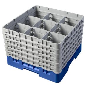Cambro H298mm Blue 9 Compartment Camrack - 1