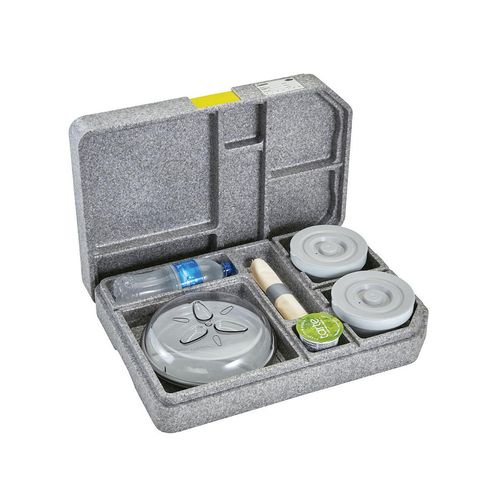 Cambro Tablotherm GoBox™ with Insulated 2-Compartment Dishware - 1