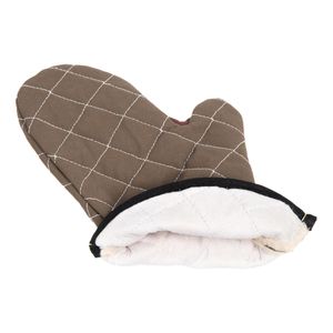 San Jamar 17 Tan BestGuard Oven Mitt - 3