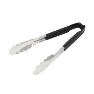 Vollrath Black One-piece Kool-Touch Utility Grip Tong 241mm - 1