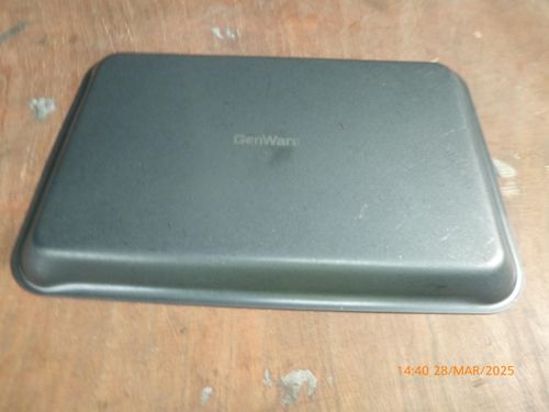 GenWare Black Vintage Steel Tray 31.5 x 21.5cm (Pack of 12) - SST3121BKV - 5