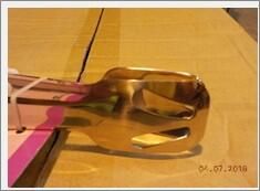 Genware Plastic Handle Buffet Tongs Red - 577-08R - 4