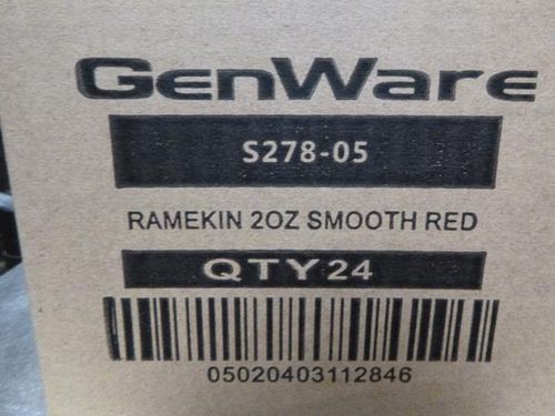 GenWare Melamine Red Smooth Ramekin 59ml/ 2oz (Pack of 24) - S278-05 - 9