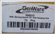 S/St. Serving Spoon 12 With Hanging Hole - 300012 - 8
