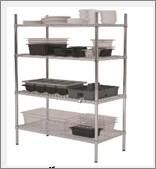 GenWare 4 Tier Wire Racking 152 x 45 x 183cm - 222-6018 - 3