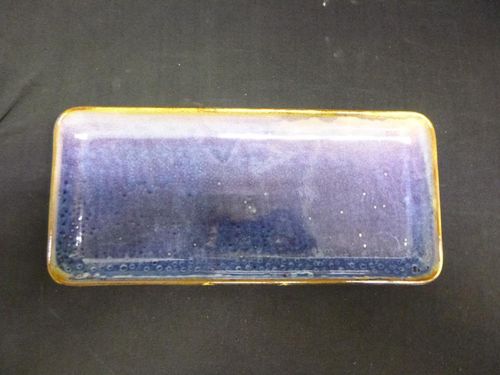 Terra Porcelain Aqua Blue Narrow Rectangular Platter 31 x 14cm (Pack of 6) - NR-PBL30 - 4