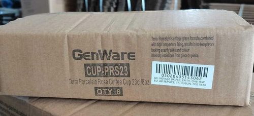 Terra Porcelain Rose Coffee Cup 22cl/ 7.75oz (Pack of 6) - CUP-PRS23 - 12