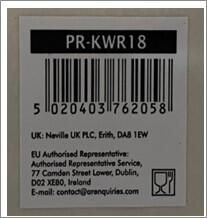 GenWare Kava White Stoneware Ribbed Plate 18cm (Pack of 6) - PR-KWR18 - 12