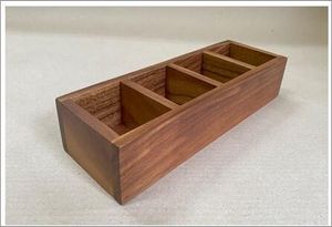 GenWare Acacia Wood Tea Box 30 x 10 x 6cm - WTB-4 - 3