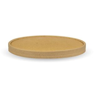 BioPak Kraft Lid To Fit 1,300ml Kraft Salad Bowl (Pack of 200) - BB-BLL-184-PAPER-UK - 3
