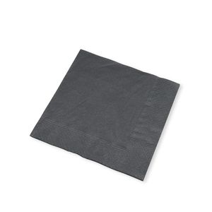 BioPak 25cm 2-Ply Black Paper Cocktail Napkins (Pack of 2,000) - L-B/CNCE-B-UK - 1