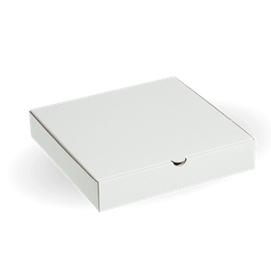 BioPak 12" White Pizza Boxes (Pack of 100) - BB-PB-12-W - 1