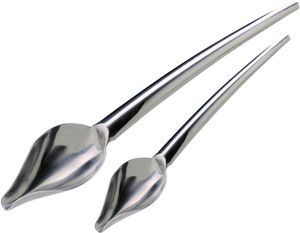 Decospoon Set Of 2 Stainless Steel Culinary Drawing Spoons 19 And 23cm - 11470-01 - 1