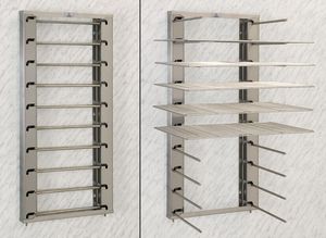 Bourgeat Fold-down Wall-mounted Shelving Unit For Trays Or Wire Racks - 11784-01 - 1