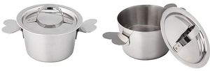 Stainless Steel Charlotte Mould With Lugs And Lid 7cm - 11441-01 - 1