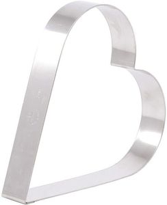 Matfer Stainless Steel Heart Cake Frame Height 3.5cm 16cm - 11553-01 - 1
