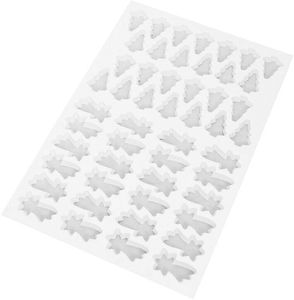 Plate Of 50 Abs Cutters: 26 Christmas Trees And 24 Shooting Stars - 10603-09 - 1