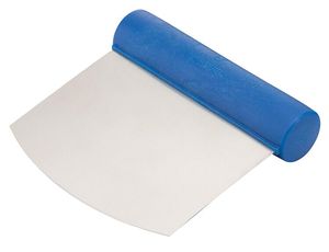 Matfer Matfer Stainless Steel Curved Flexible Dough Scraper 11x10.5cm - 11176-01 - 1