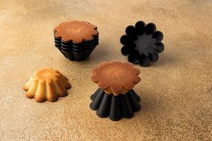 Exoglass 12 Exoglass Brioche Moulds 10 Ribs 7.5cm - 12894-02 - 3