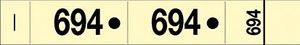 Cloakroom Tickets Yellow (x50) - 010463 - 1