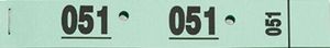 Cloakroom Tickets Green (x50) - 010467 - 1