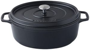 Invicta Oval Slow Cooker Black 31x26cm - 071631 - 1