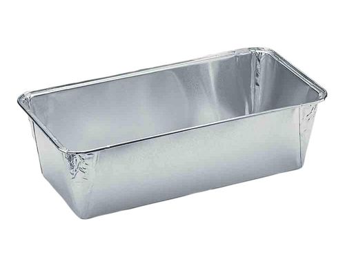 Packet Of 500 Rigid Pleated Aluminium Foil Long Cake Tins Mo1600 250x121x68 Mm 150 Cl - 361311 - 1
