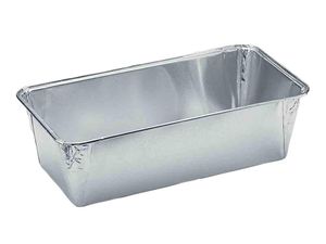 Packet Of 500 Rigid Pleated Aluminium Foil Long Cake Tins Mo1600 250x121x68 Mm 150 Cl - 361311 - 1
