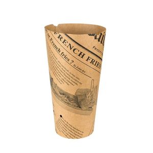 Box Of 1,000 (20 Bags Of 50) Round Newspaper Paper Snack Cups 48 Cl - 405421 - 1