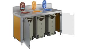 Ergo Harmonie Sorting Table - 3 Wch - H 83cm - With Front Doors - 859323 - 1