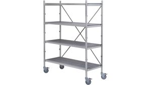 Polypropylene Shelving Unit With Wheels - D 60cm - G - 821407 - 1